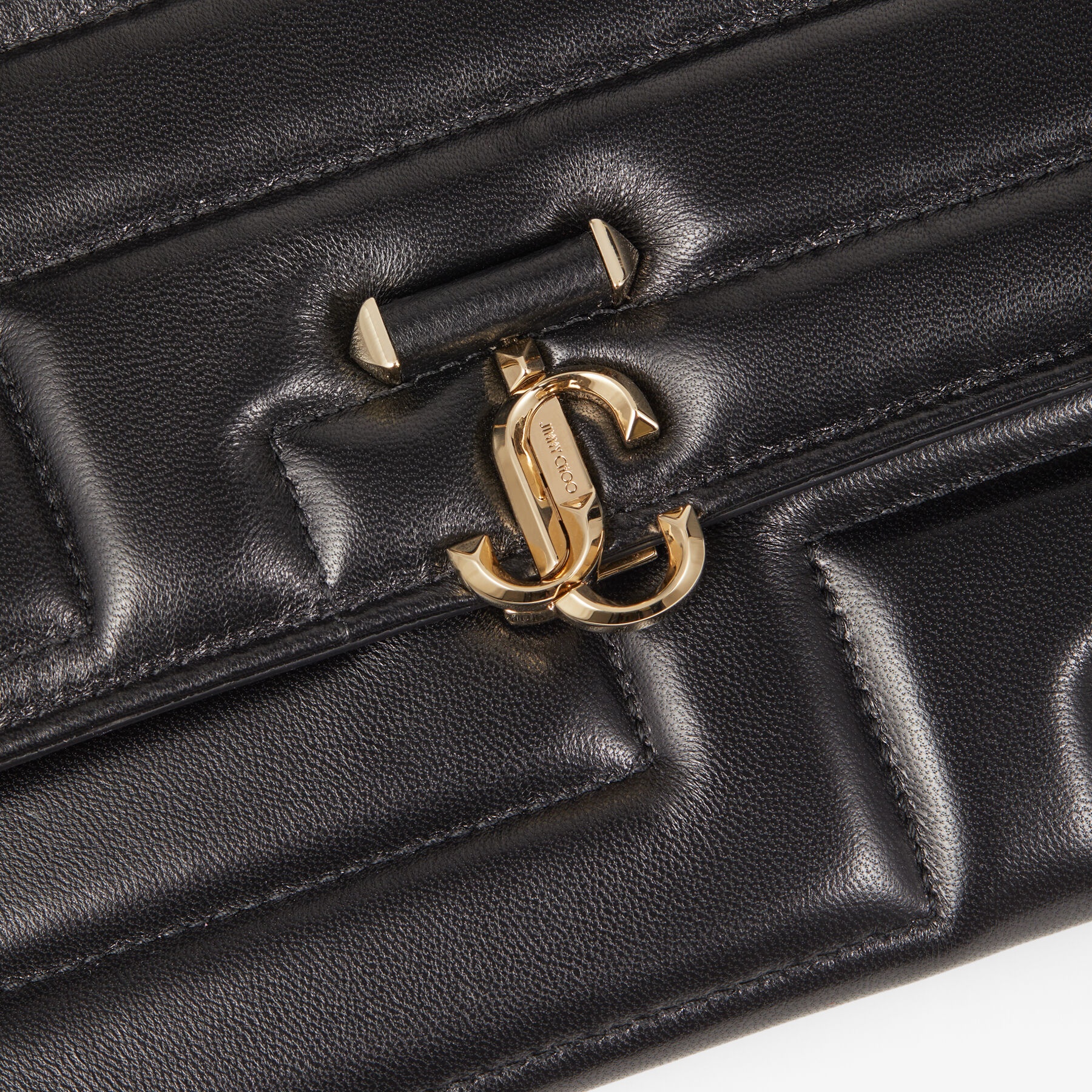 JC Square Avenue Envelope
Gold Quilted Metallic Leather Pouch - 5
