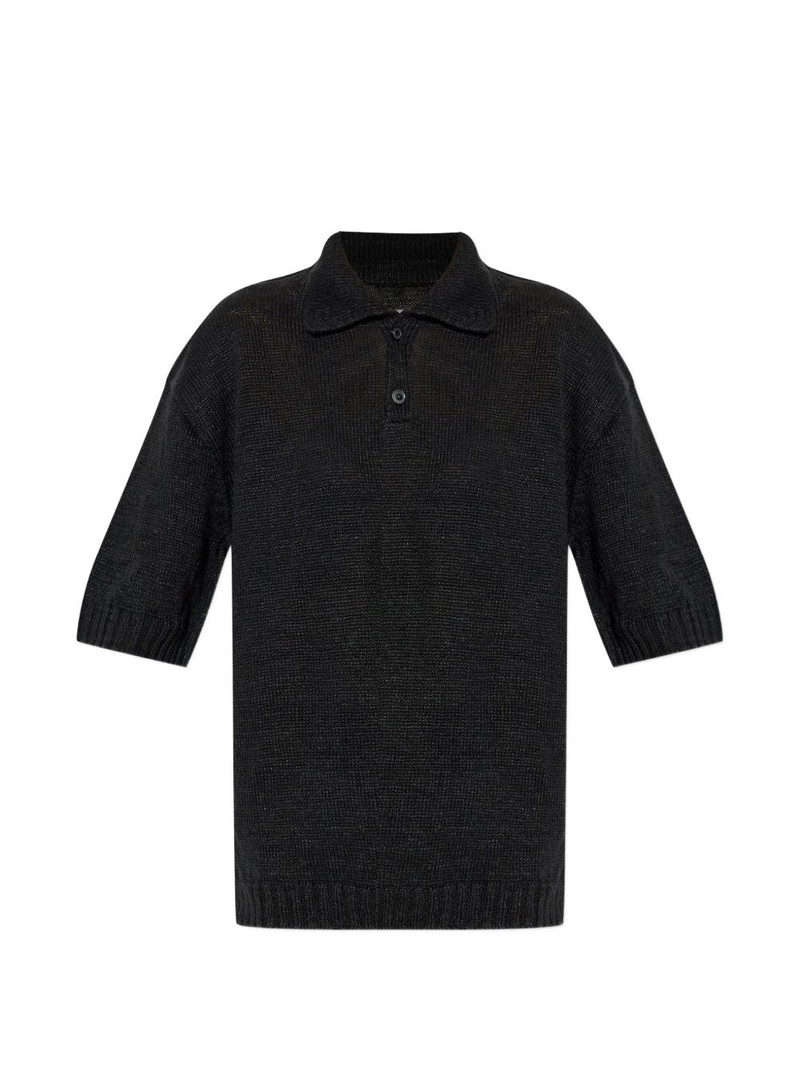 Gardening Hemp buttoned polo shirt 1