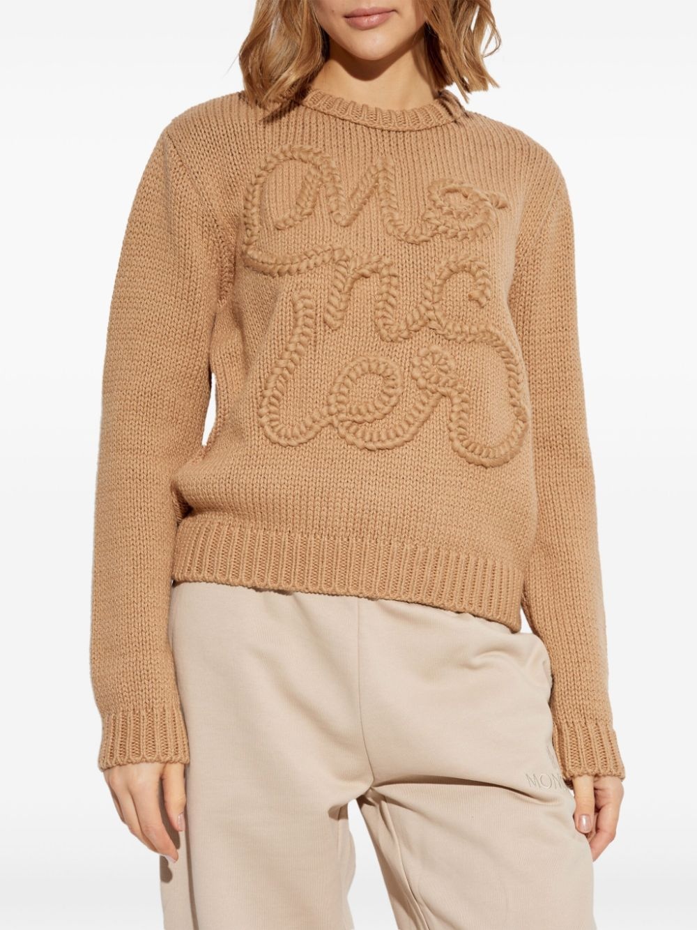 logo-embroidered cotton sweatshirt - 3