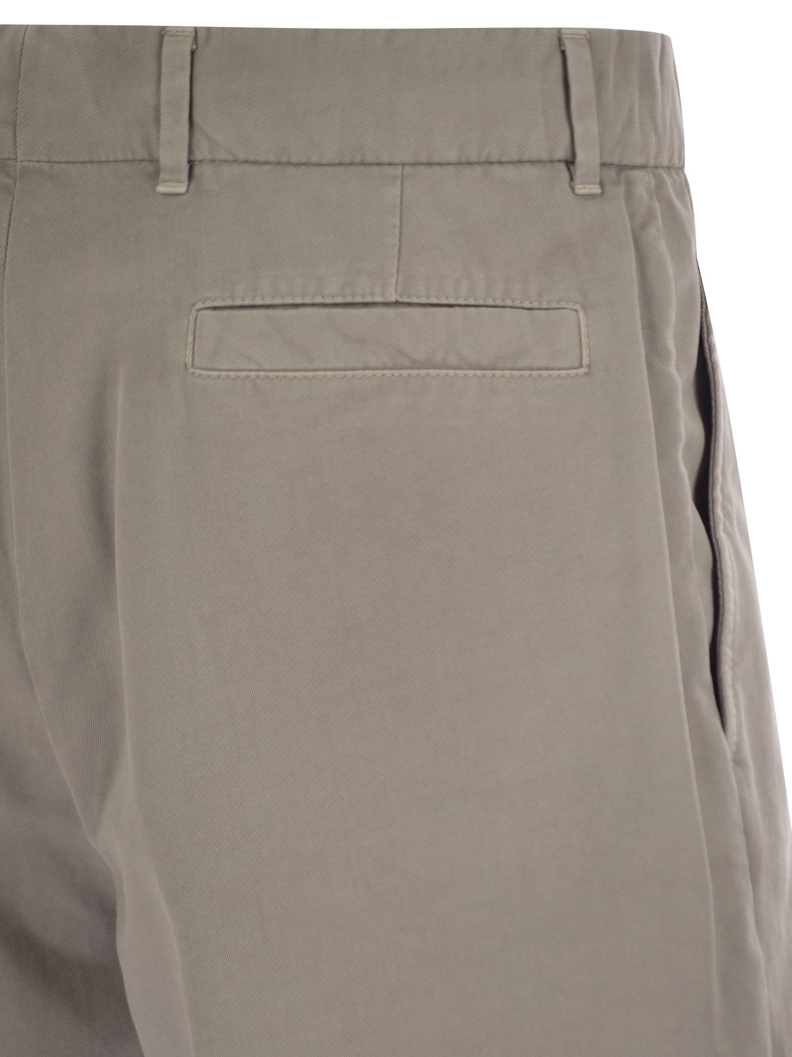 Brunello Cucinelli Men Cotton Gabardine Bermuda Shorts - 4
