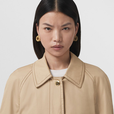 Burberry Cotton Gabardine Belted Car Coat outlook