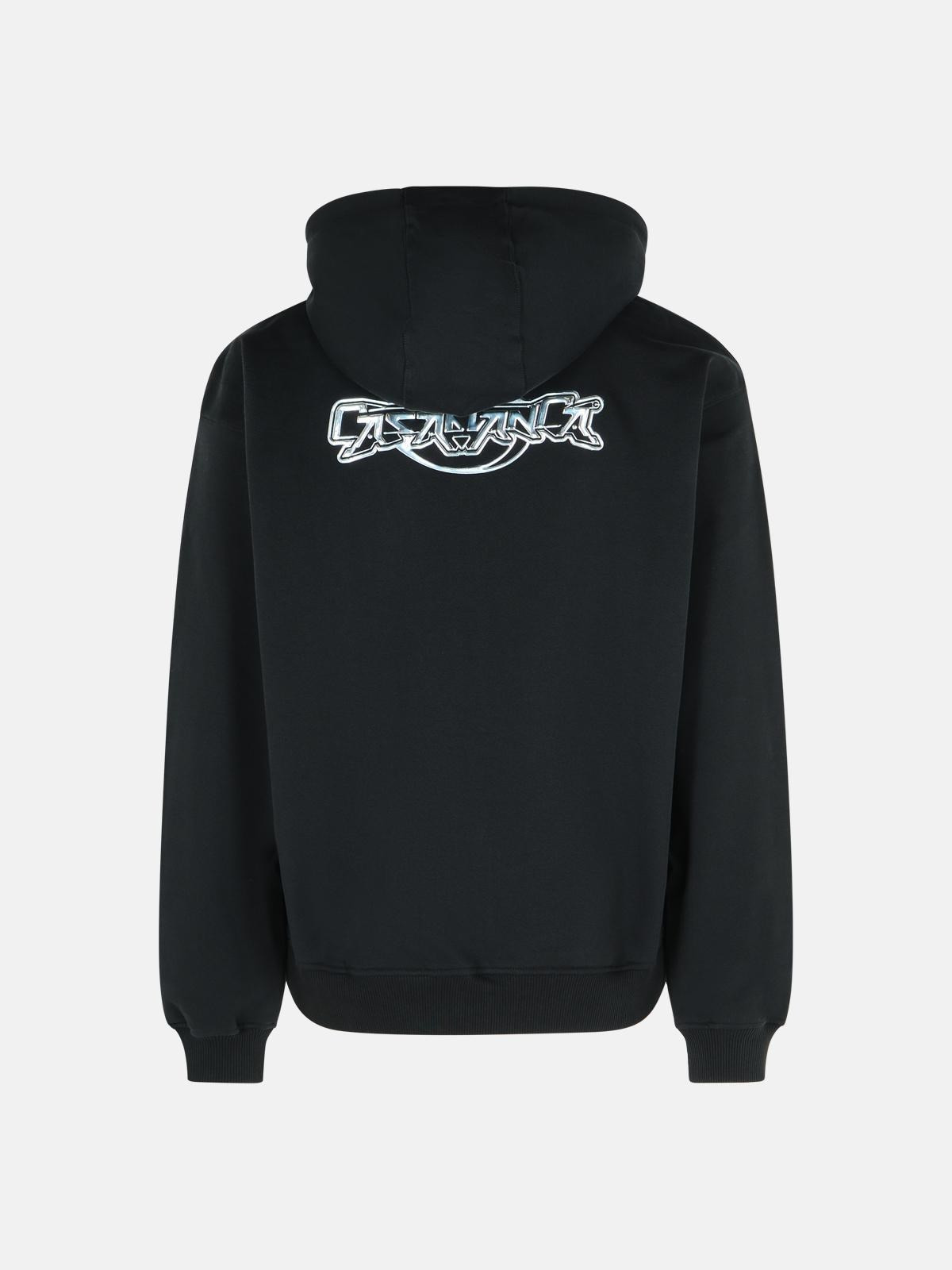 BLACK COTTON SWEATSHIRT - 3