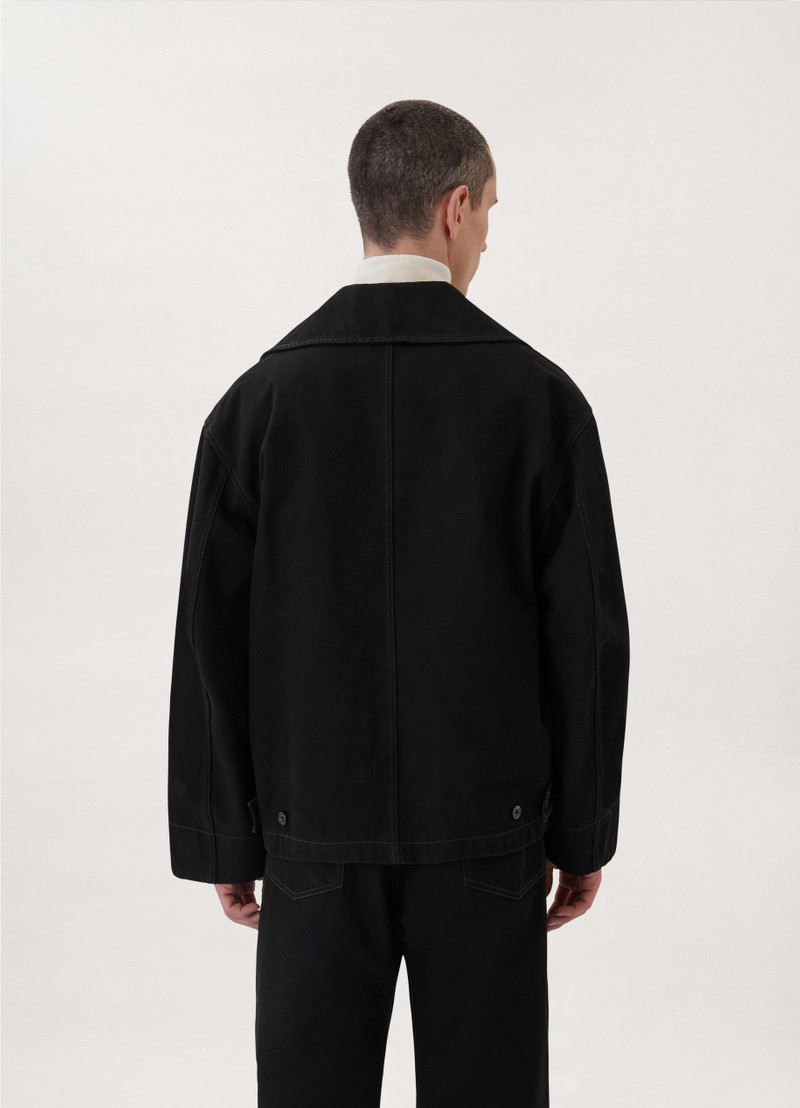 Lemaire DISPATCH JACKET BLACK DENIM | REVERSIBLE