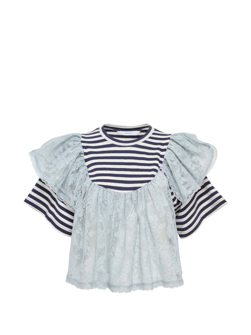 striped lace top 1