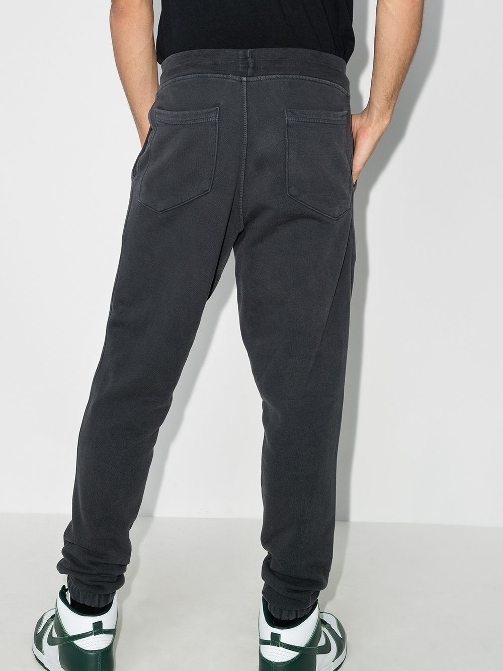 logo-embroidered tapered track pants - 3