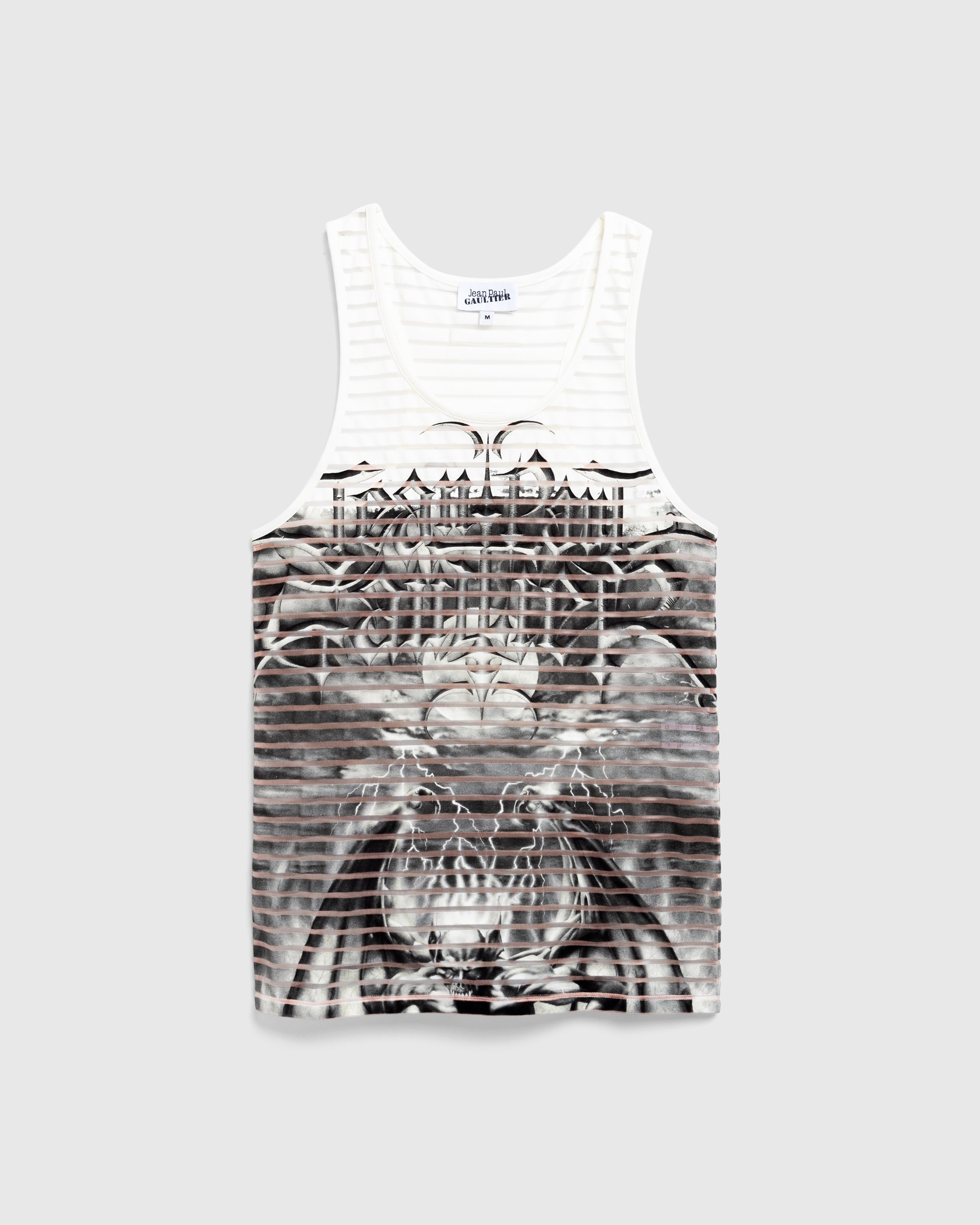 Jean Paul Gaultier – Jersey Tank Top Printed Diablo White/Black - 1