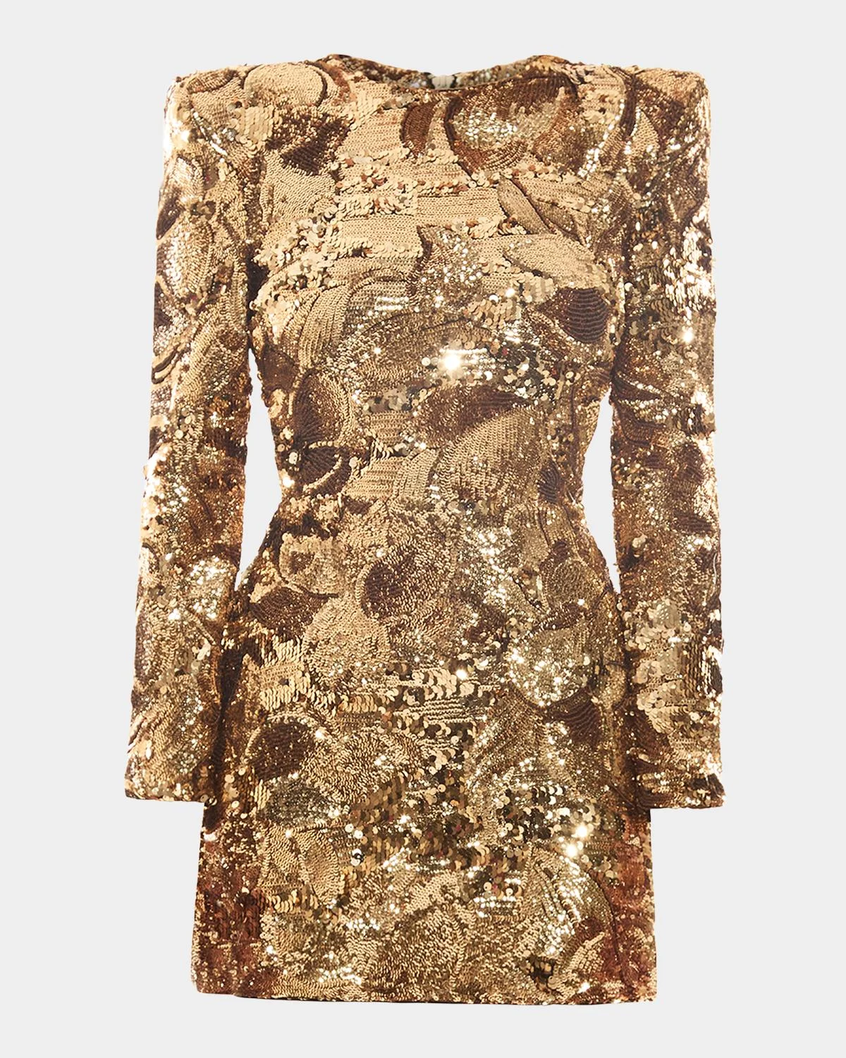 Florentine Sunset Sequined Mini Dress - 1