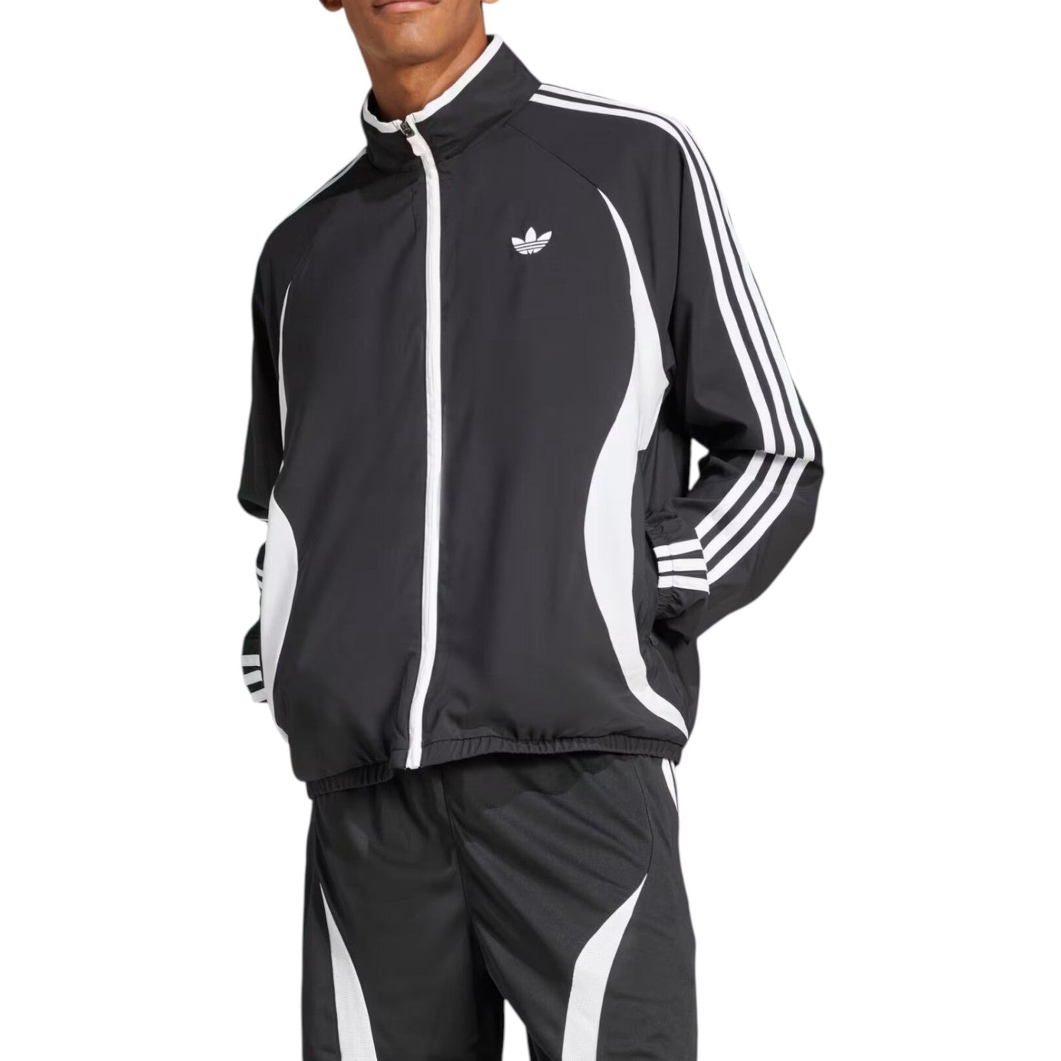 adidas Adicolor Teamgeist Track Top 'Black White' JC6227 - 2