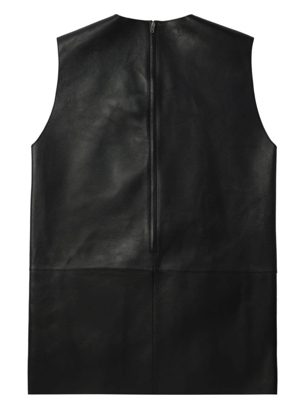 leather sleeveless top - 6