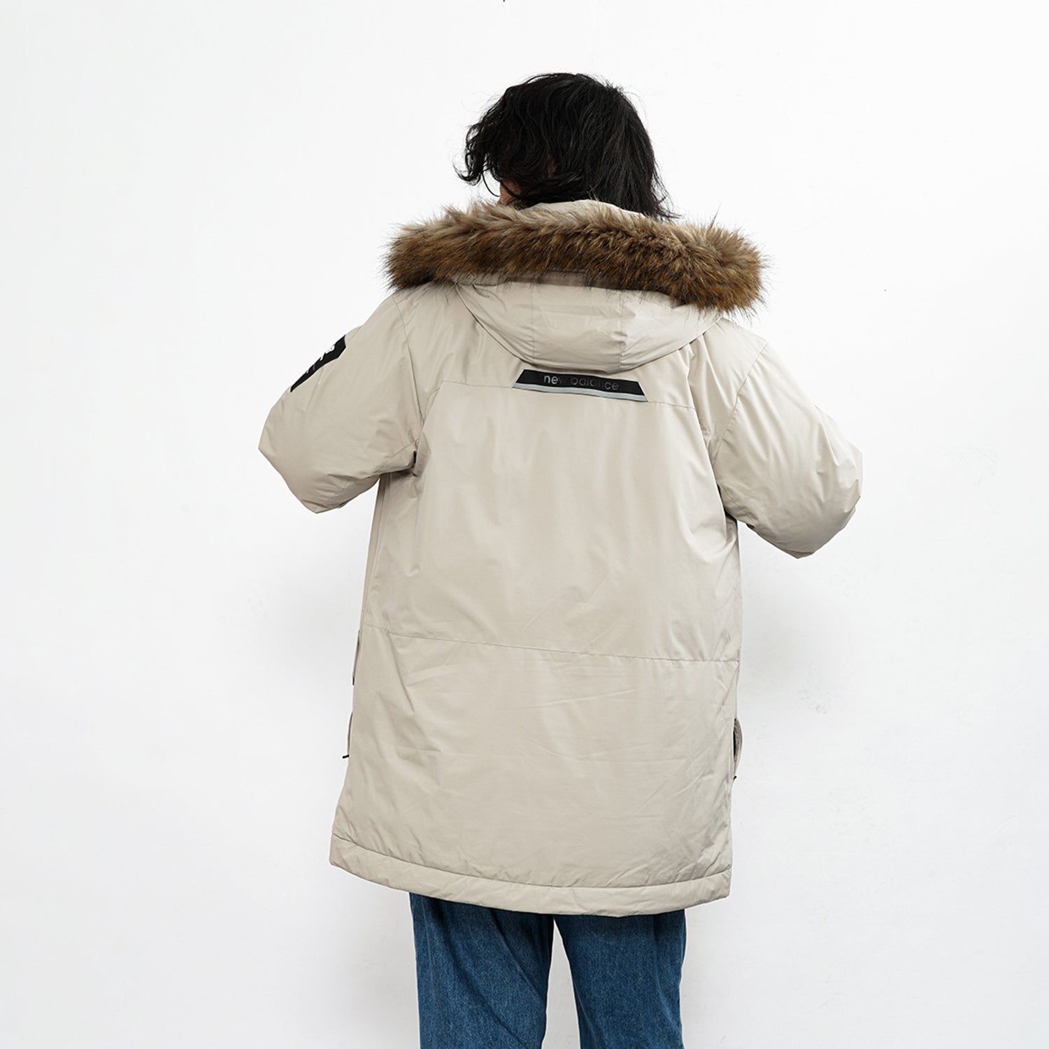 New Balance Warm Hooded Down Jacket 'White' 5PB42201-DB - 4