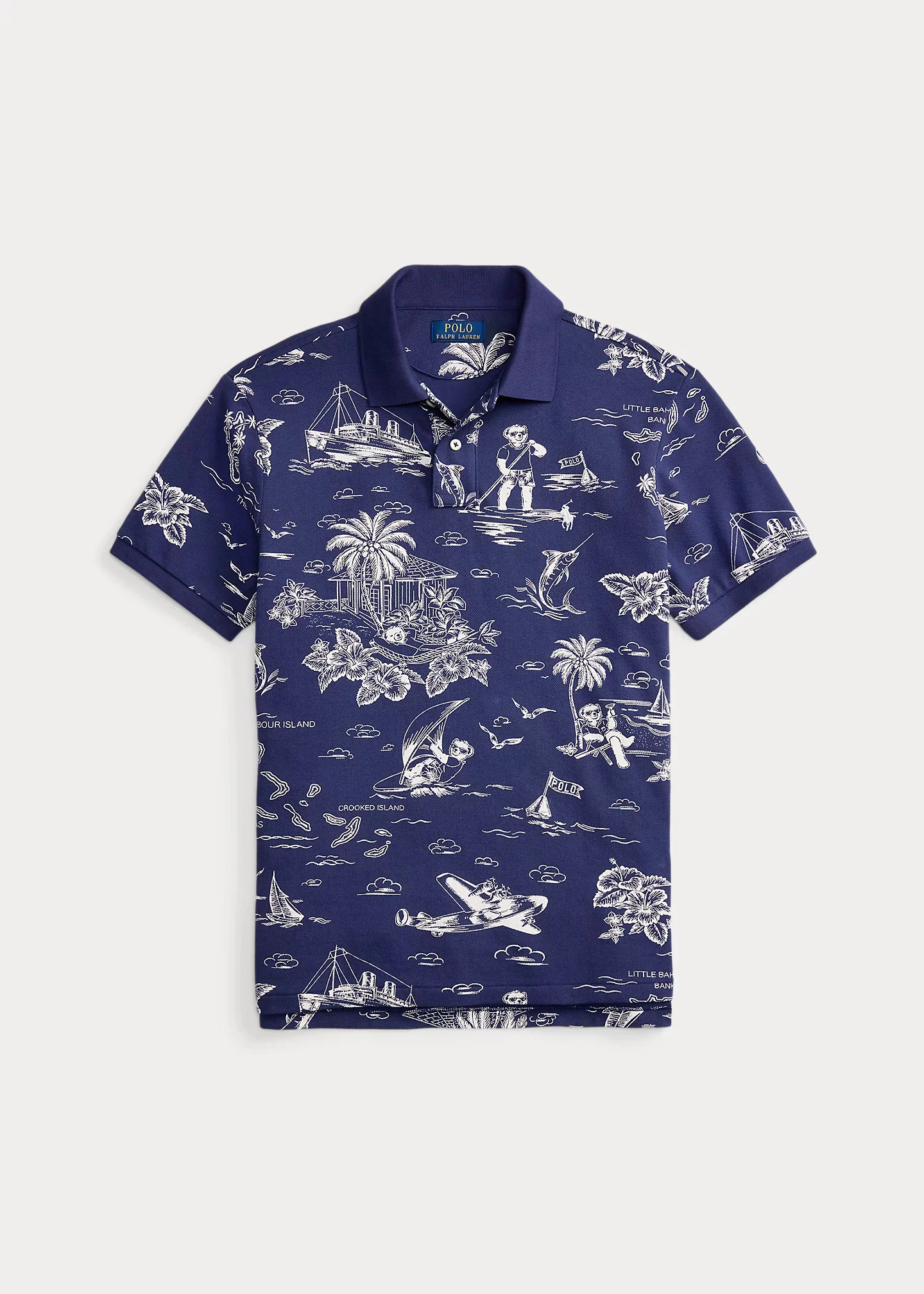 Classic Fit Polo Bear Mesh Polo Shirt - 1