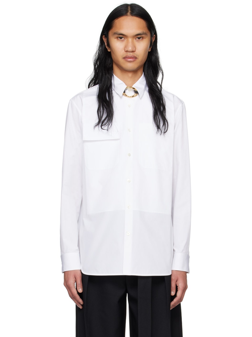 White Pocket Shirt - 1