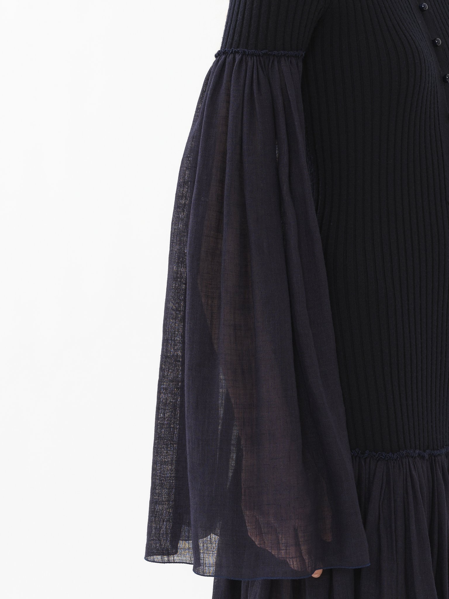 GATHERED LONG DRESS - 5