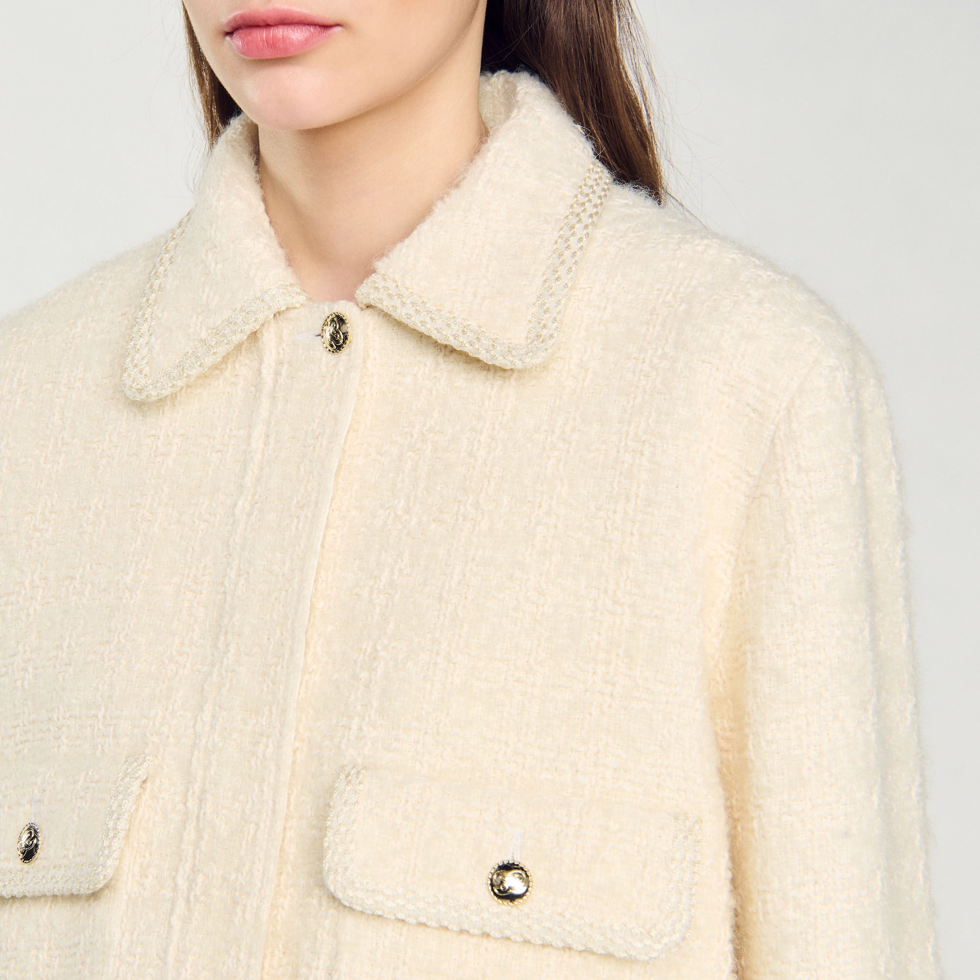CROPPED TWEED JACKET - 4