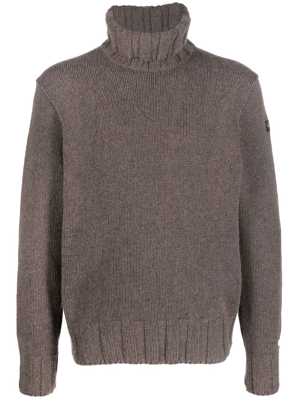 wool roll-neck jumper - 1