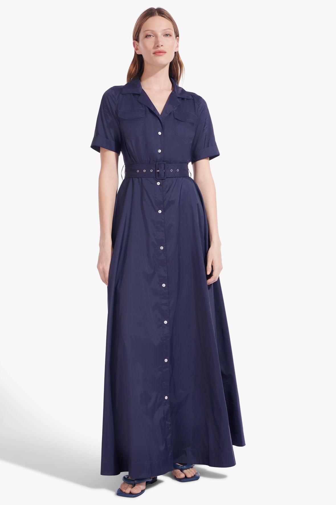 STAUD MILLIE DRESS NAVY - 1