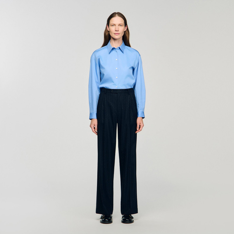 Sandro RHINESTONE STRIPED TROUSERS outlook