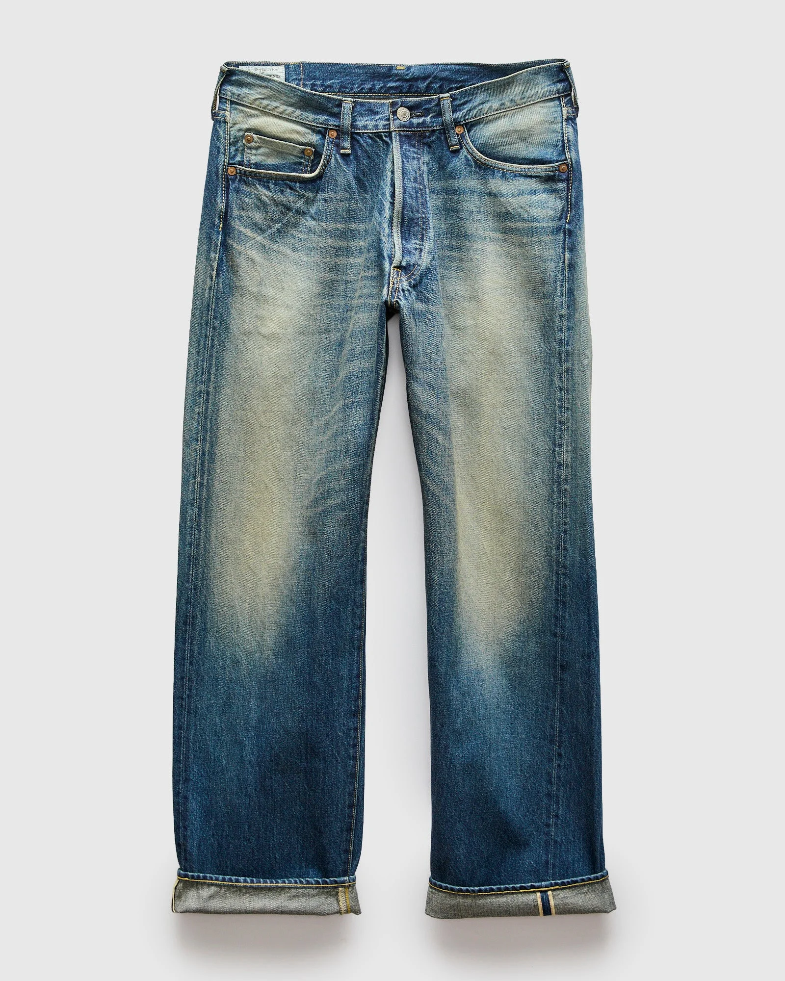 D1844UW "1950s Wash" 12.5oz Selvedge Denim - Regular Straight Fit - 1