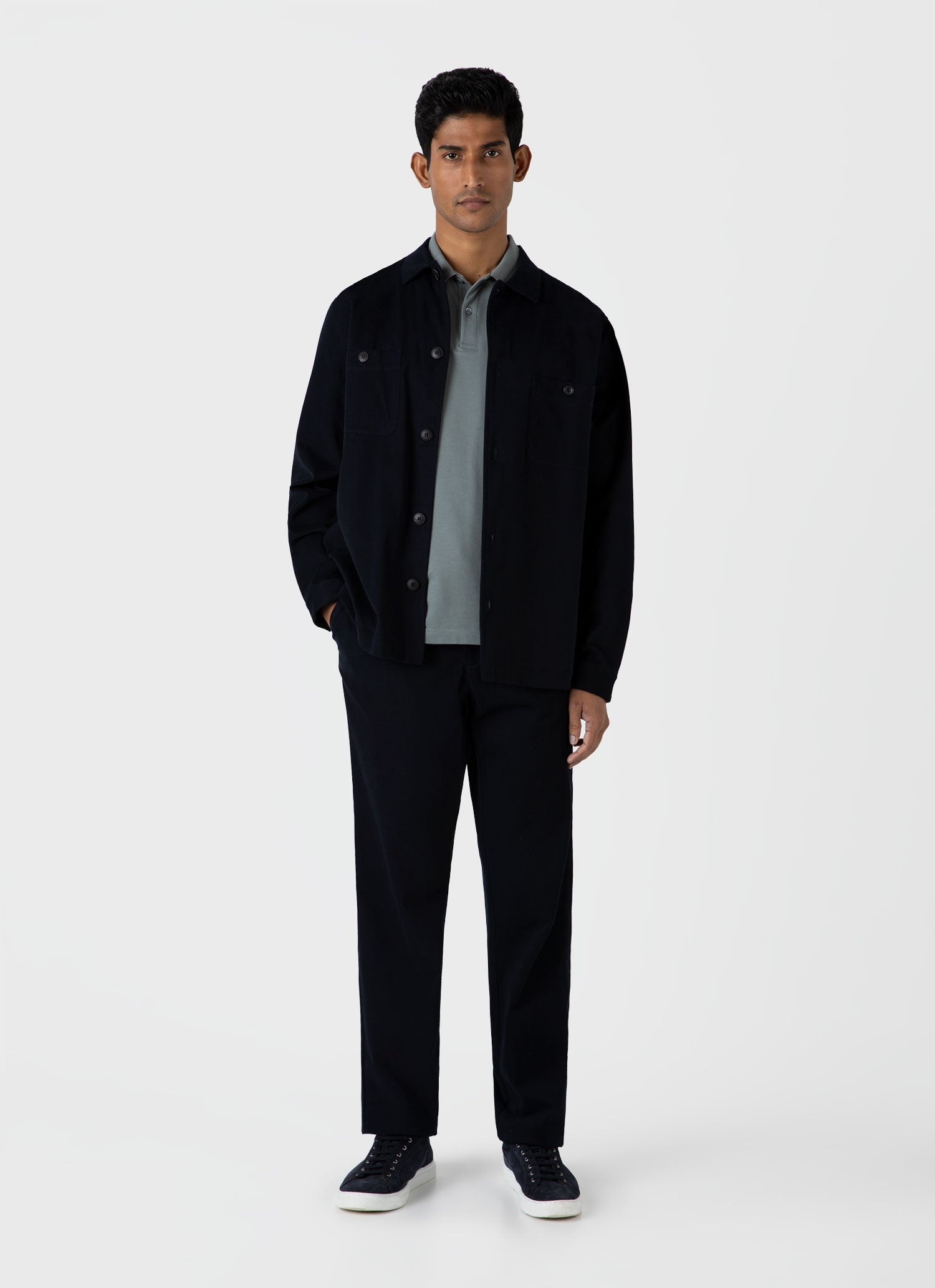 Brushed Cotton Wool Drawstring Trouser - 2