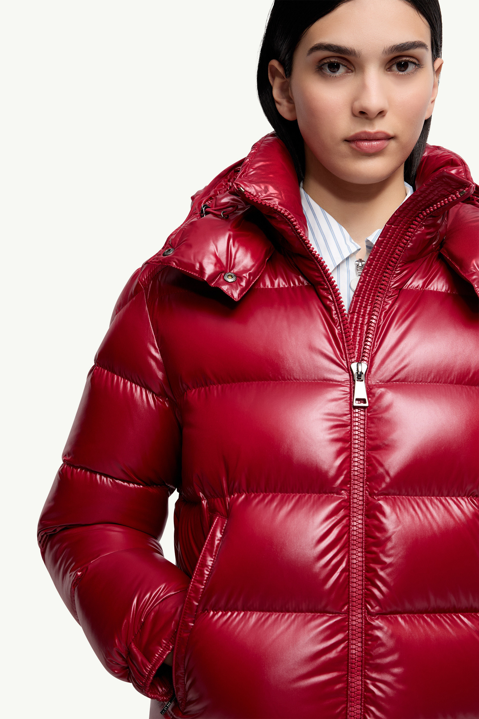 Maire Hooded Short Down Jacket - 7