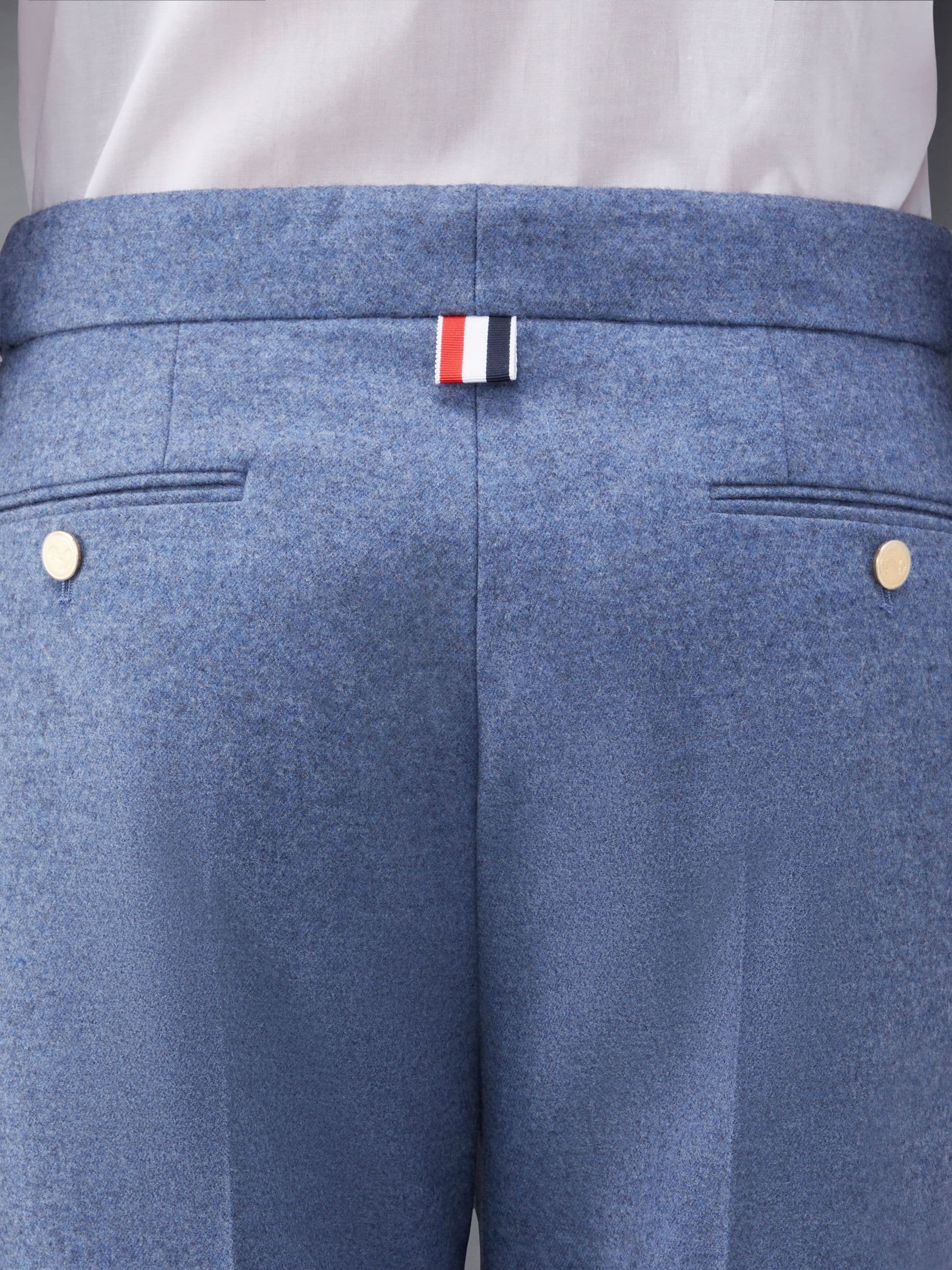Wool Flannel Low Rise Slim Trouser - 4