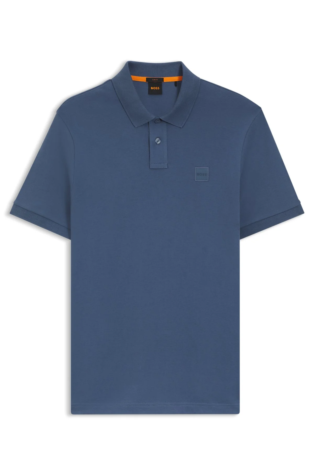 STRETCH-COTTON SLIM-FIT POLO SHIRT WITH LOGO PATCH - 1