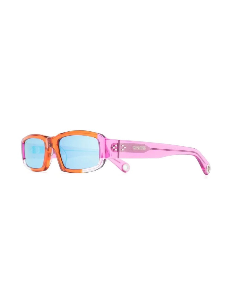 JACQUEMUS Les lunettes Altù mirrored-lens sunglasses outlook