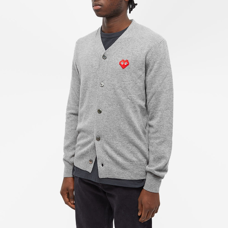 Comme des Garçons PLAY Comme des Garçons Play Invader Heart V-Neck Cardigan outlook