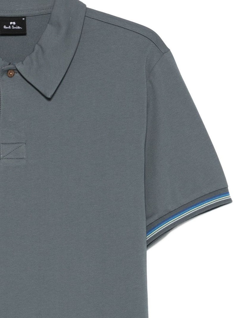 striped-detail polo shirt 3