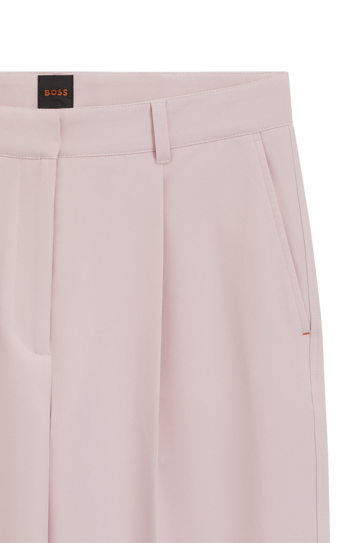 REGULAR-FIT WIDE-LEG PANTS IN STRETCH FABRIC - 6