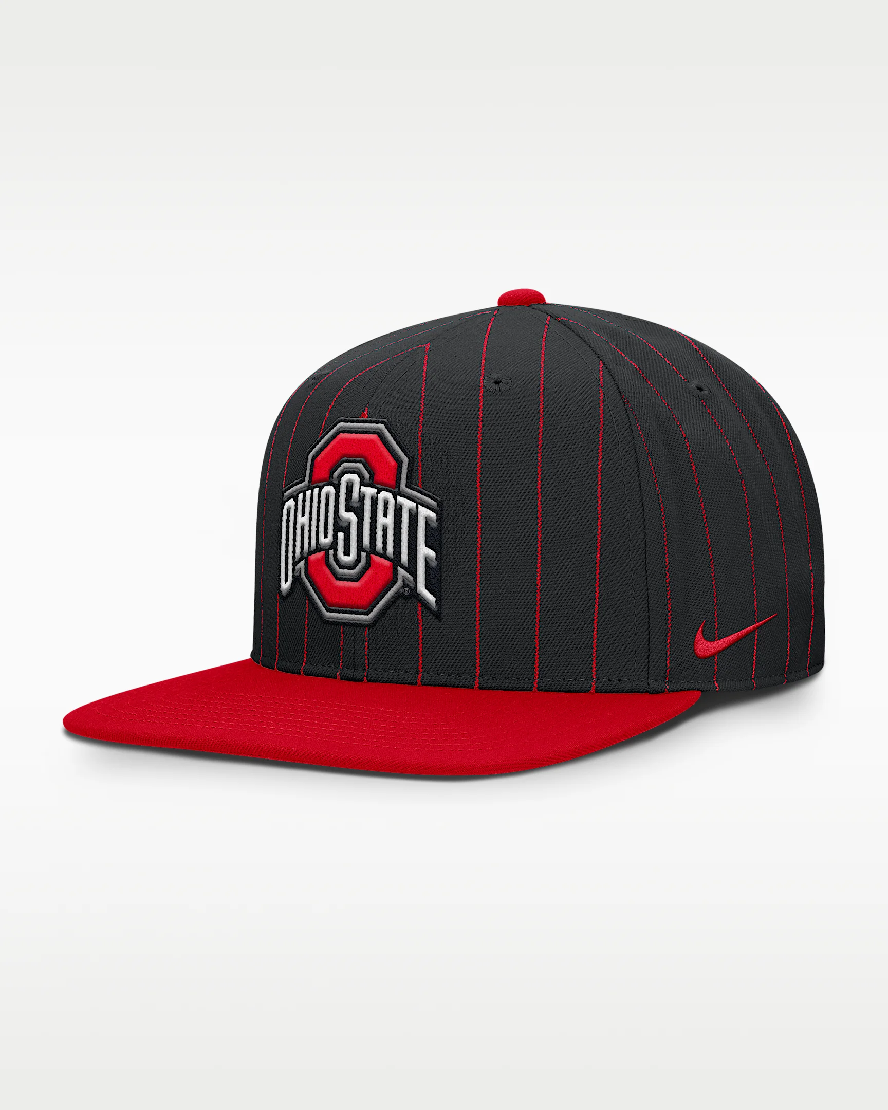 Ohio State Primetime Pin Stripe 2-Tone Men's Nike Dri-FIT College Adjustable Hat - 1