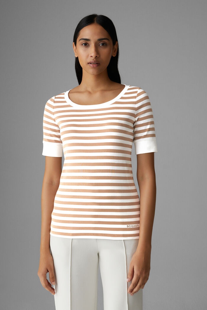 Jackie T-shirt in Beige/Off-white - 2