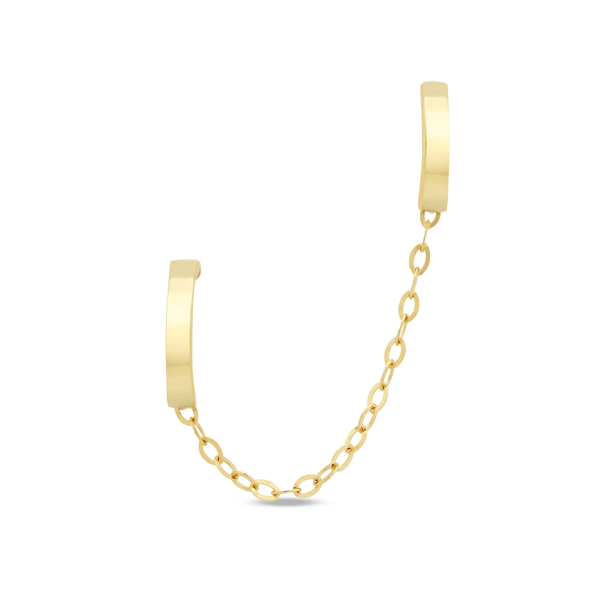 Teeny Tiny Double Huggie - 1