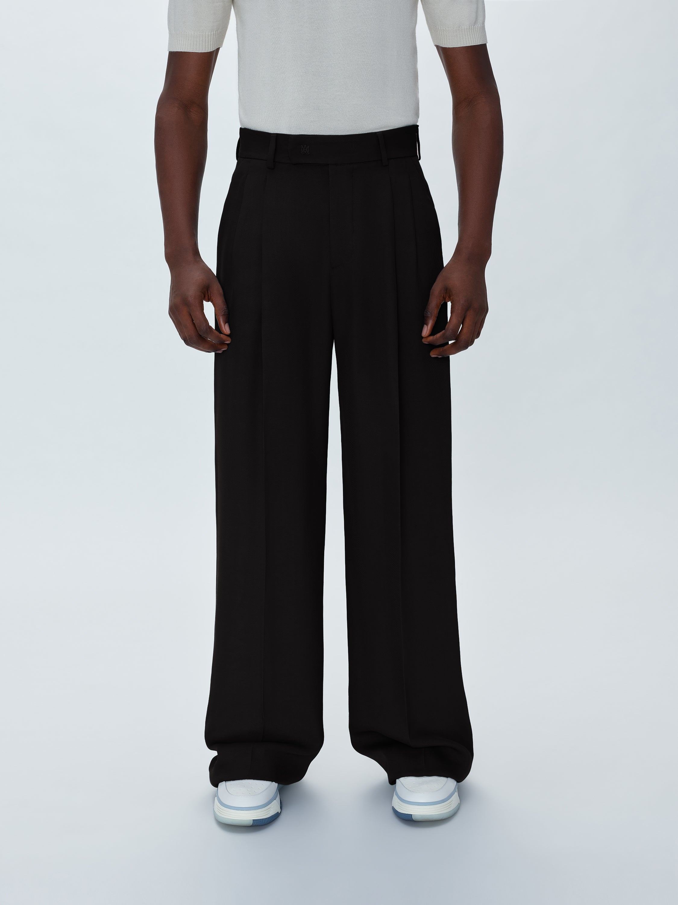 VISCOSE DOUBLE PLEATED TROUSERS - 2