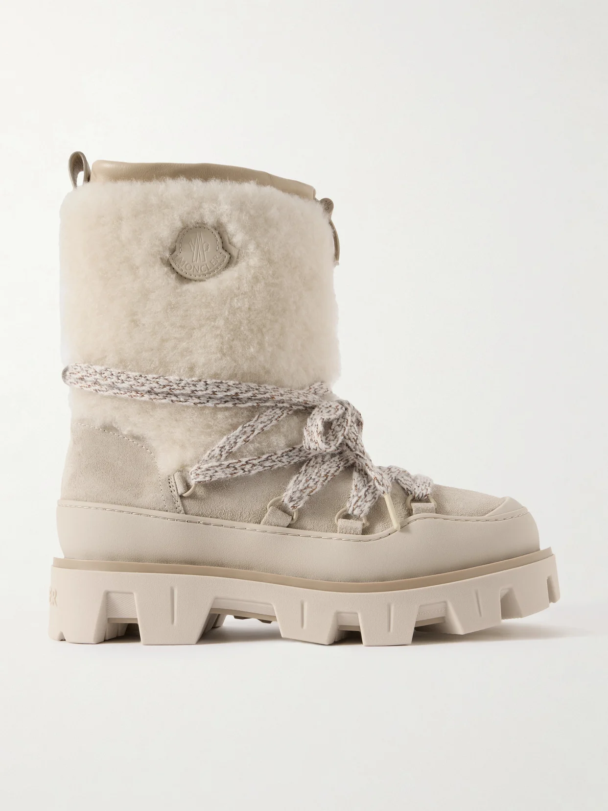 Peak Apres Shearling-trimmed Suede Ankle Boots - 1