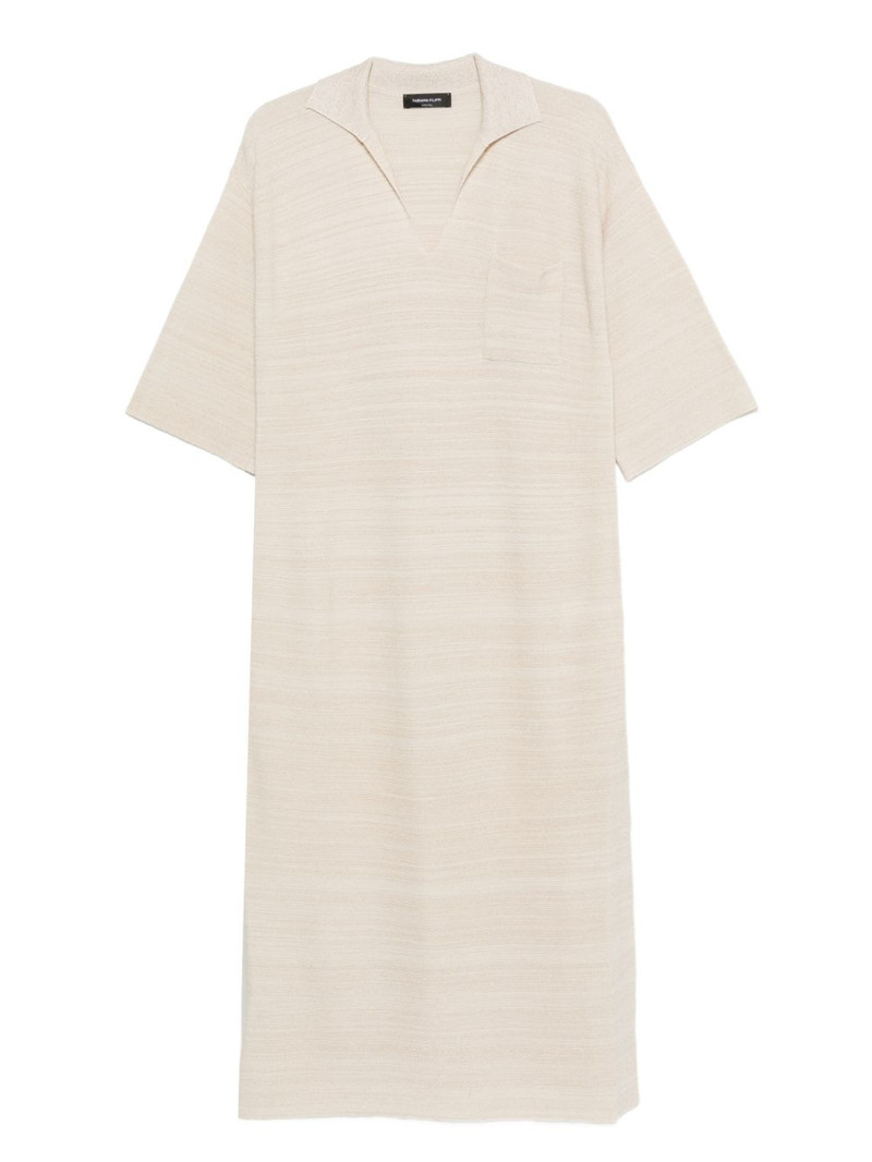 V-neck pocket maxi dress 1