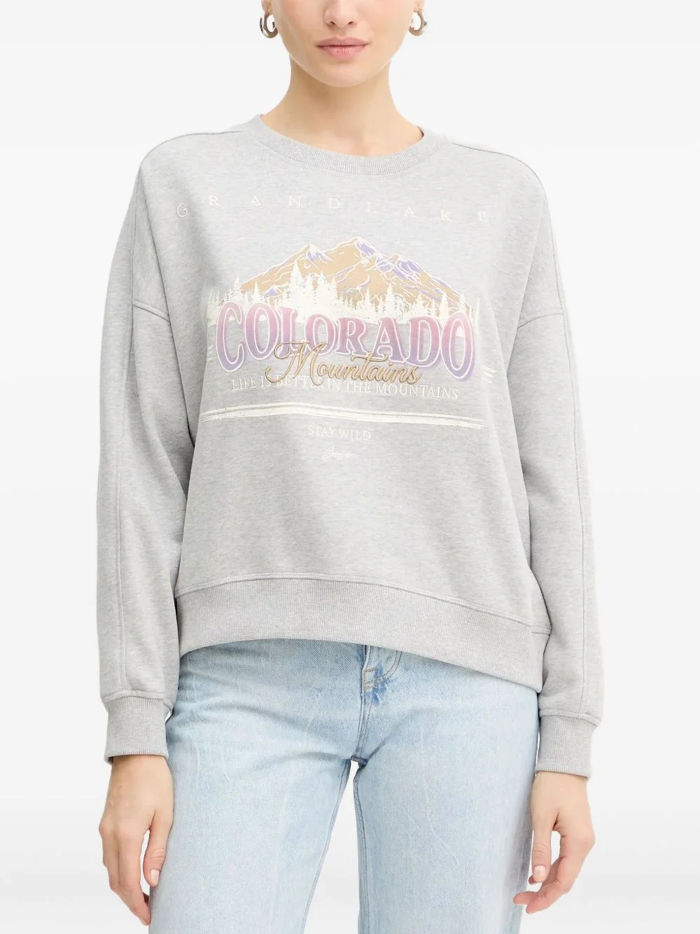 graphic-print sweatshirt - 1