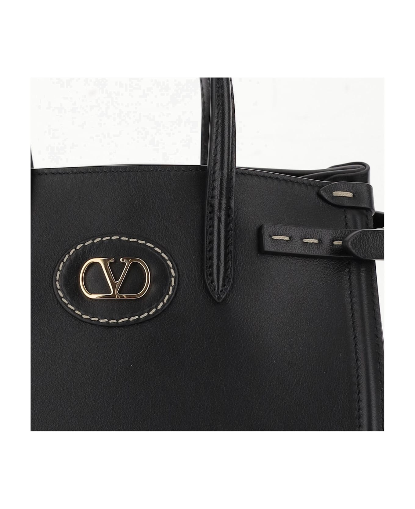 Leather Logo Hand Bag Small - 5