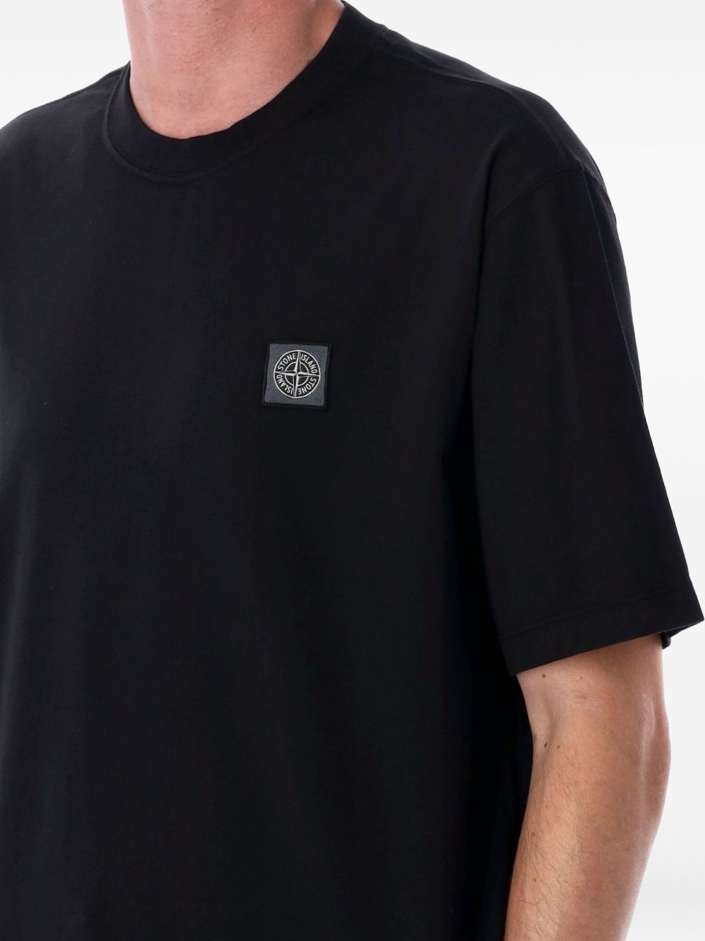logo patch cotton T-shirt - 3