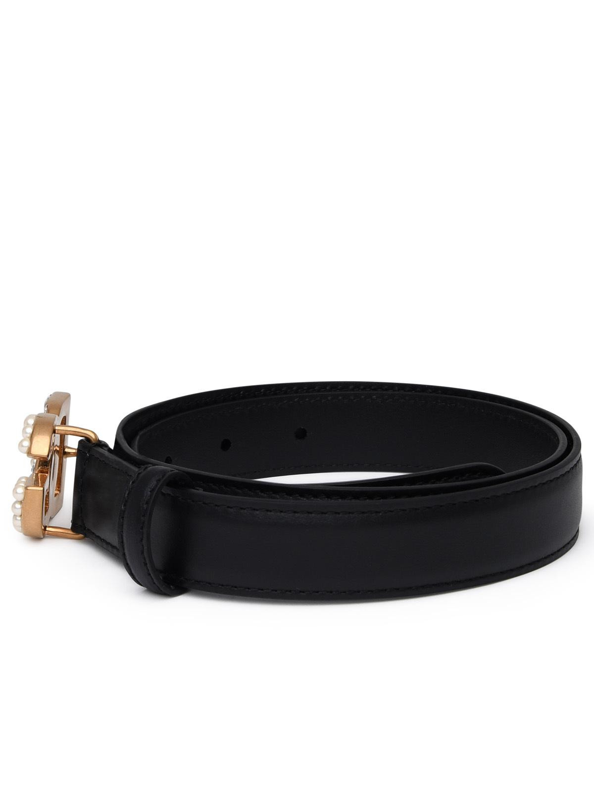Dolce & Gabbana Black Leather Belt Women - 3