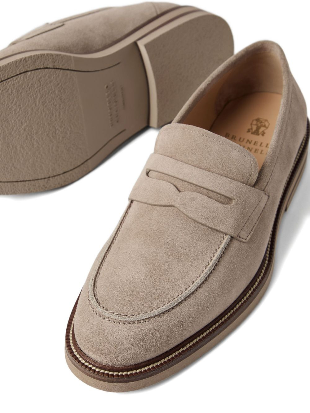 penny-suede loafers - 4