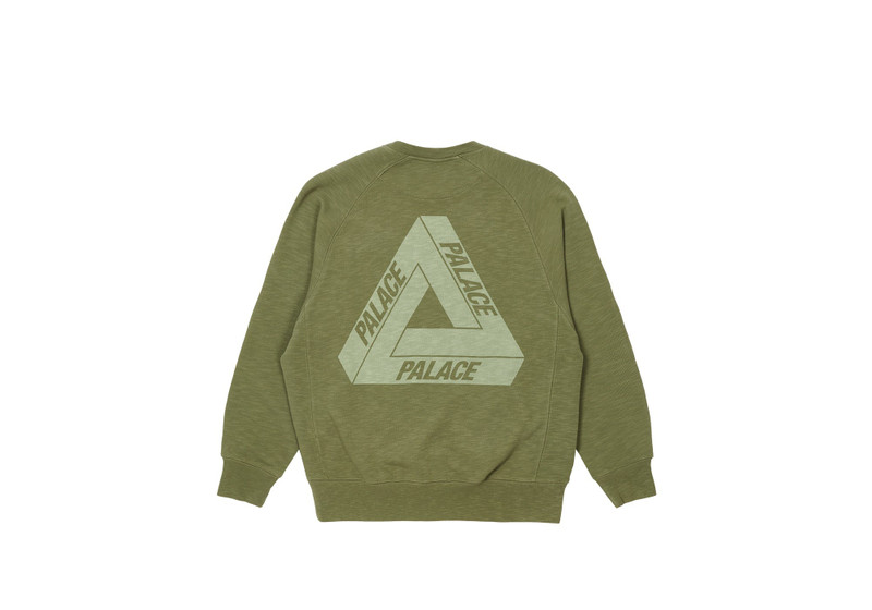 PALACE TRI-FERG SLUB CREW OLIVE outlook