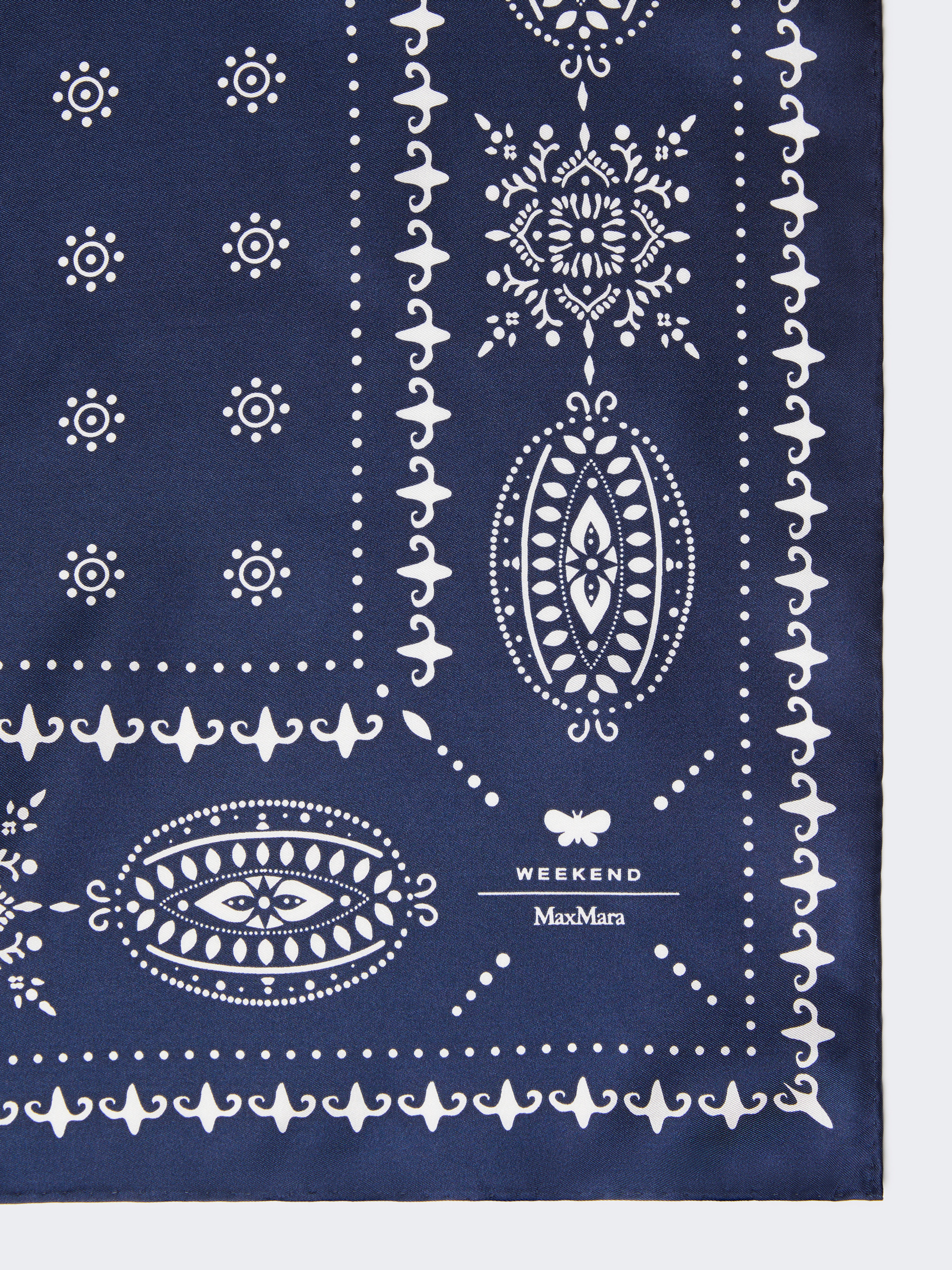 SIAM Printed silk scarf - 2