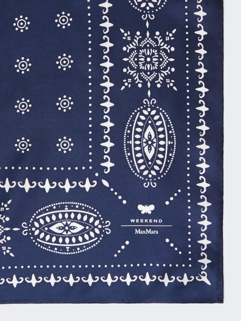 WEEKEND Max Mara SIAM Printed silk scarf outlook