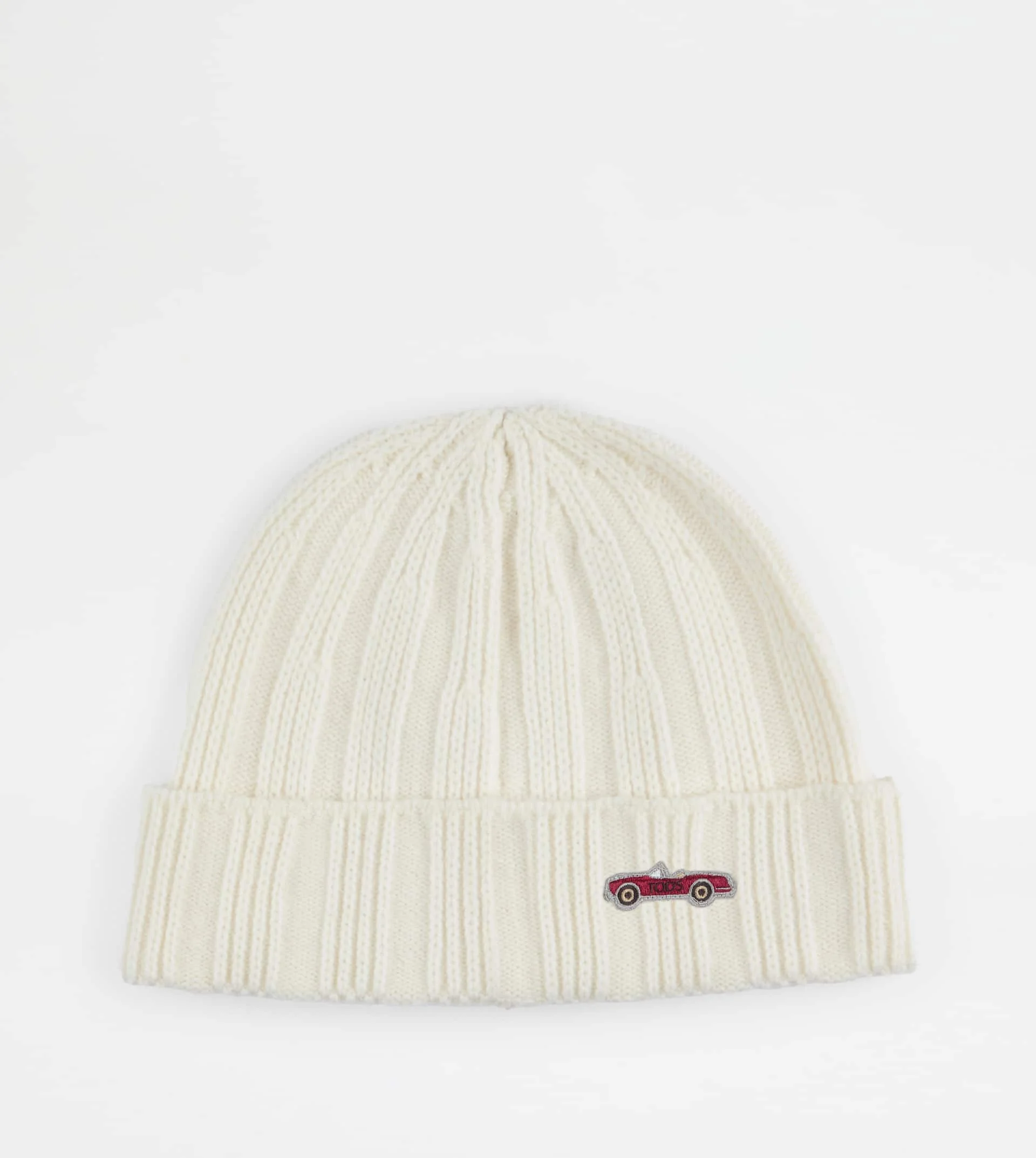BEANIE IN WOOL AND CASHMERE - WHITE - 1