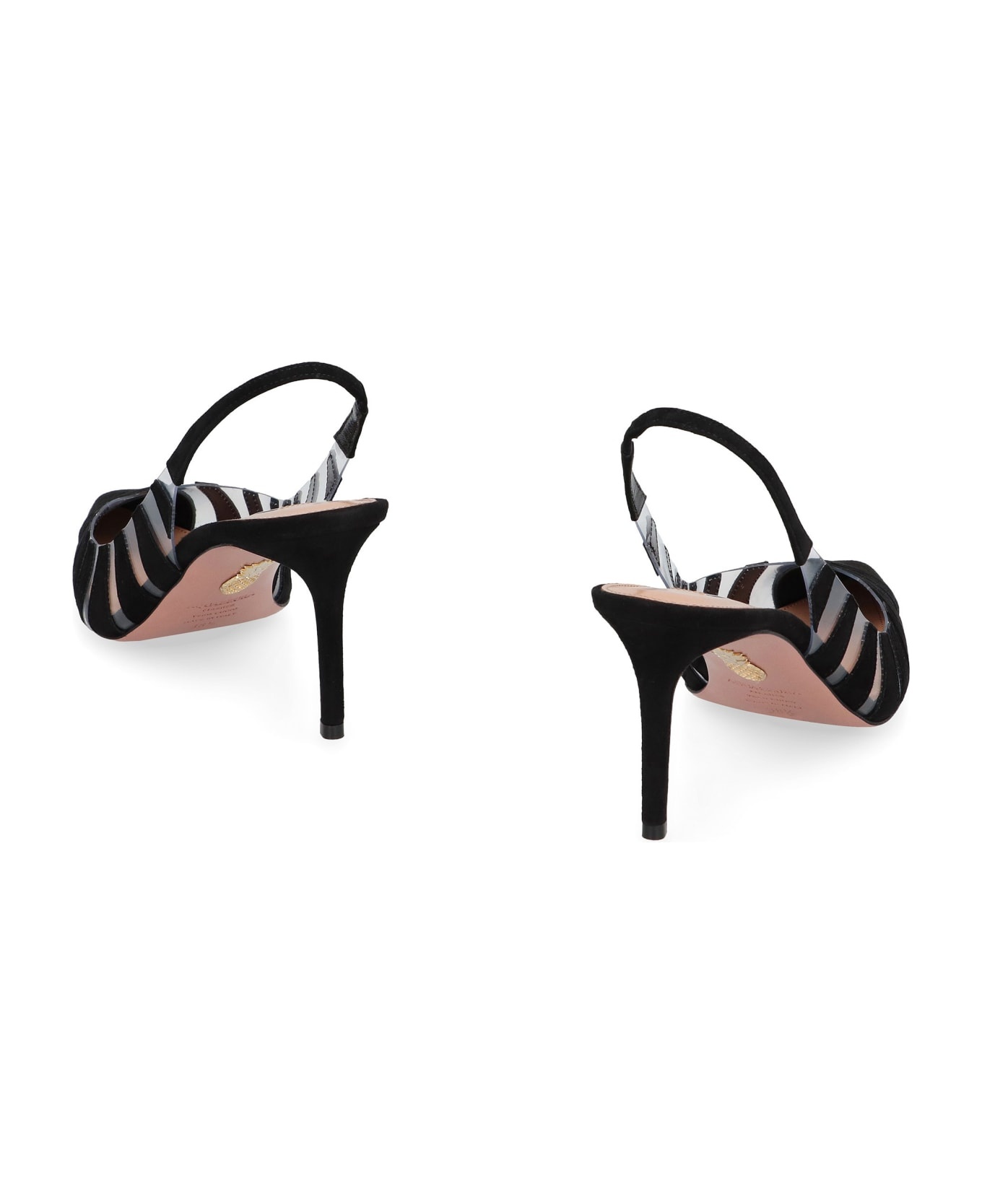 Pvc And Leather Slingback Sandals Hot Rumor - 4