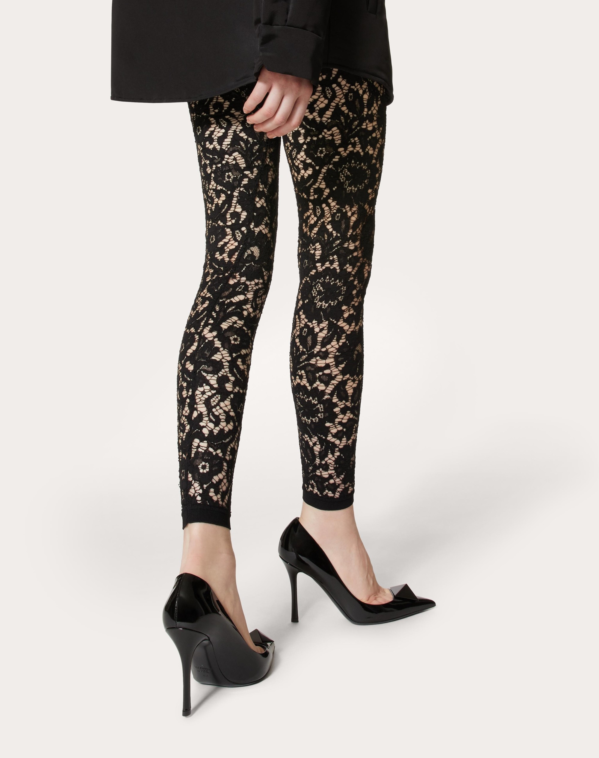 HEAVY LACE STRETCH LEGGINGS - 5