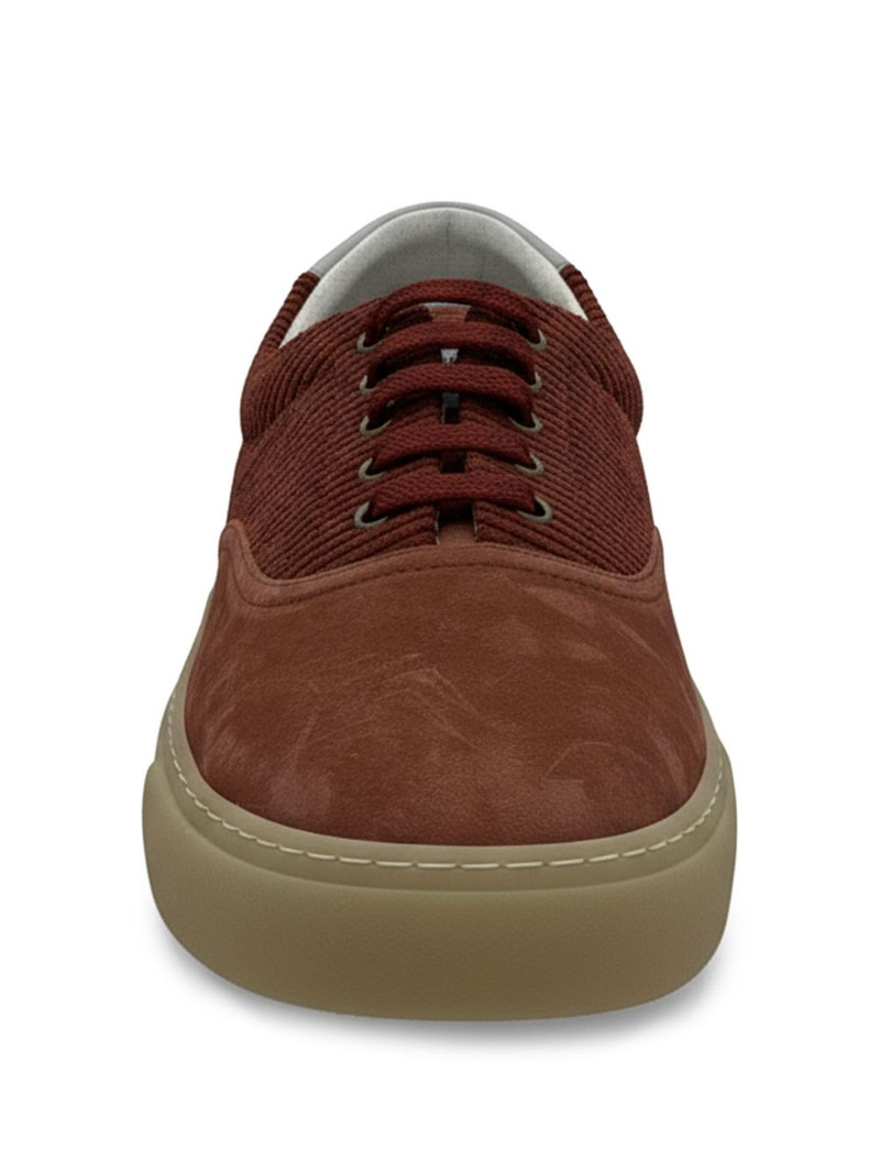 Brunello Cucinelli corduroy-textured sneakers outlook
