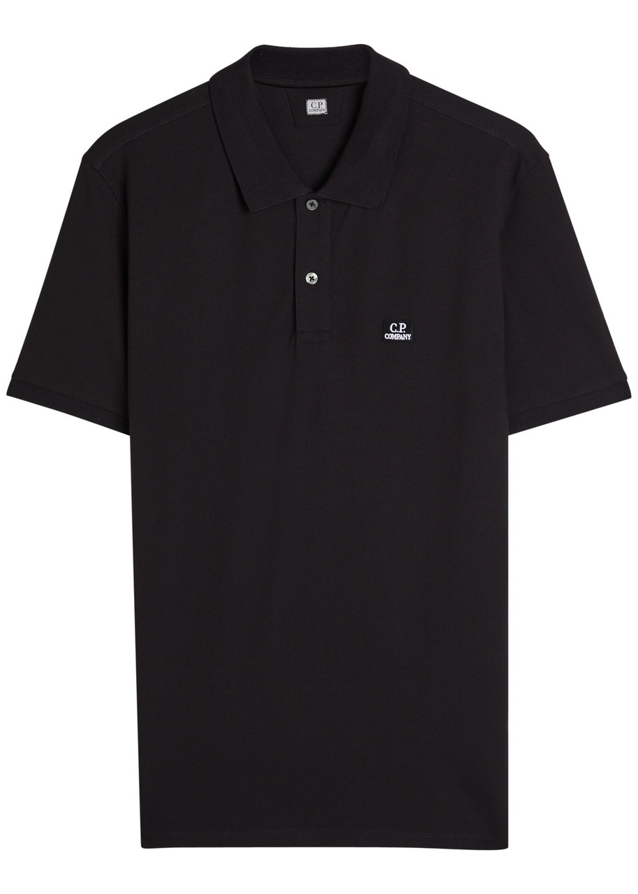 C.P. Company Logo-embroidered Piqué Stretch-cotton Polo Shirt - 1