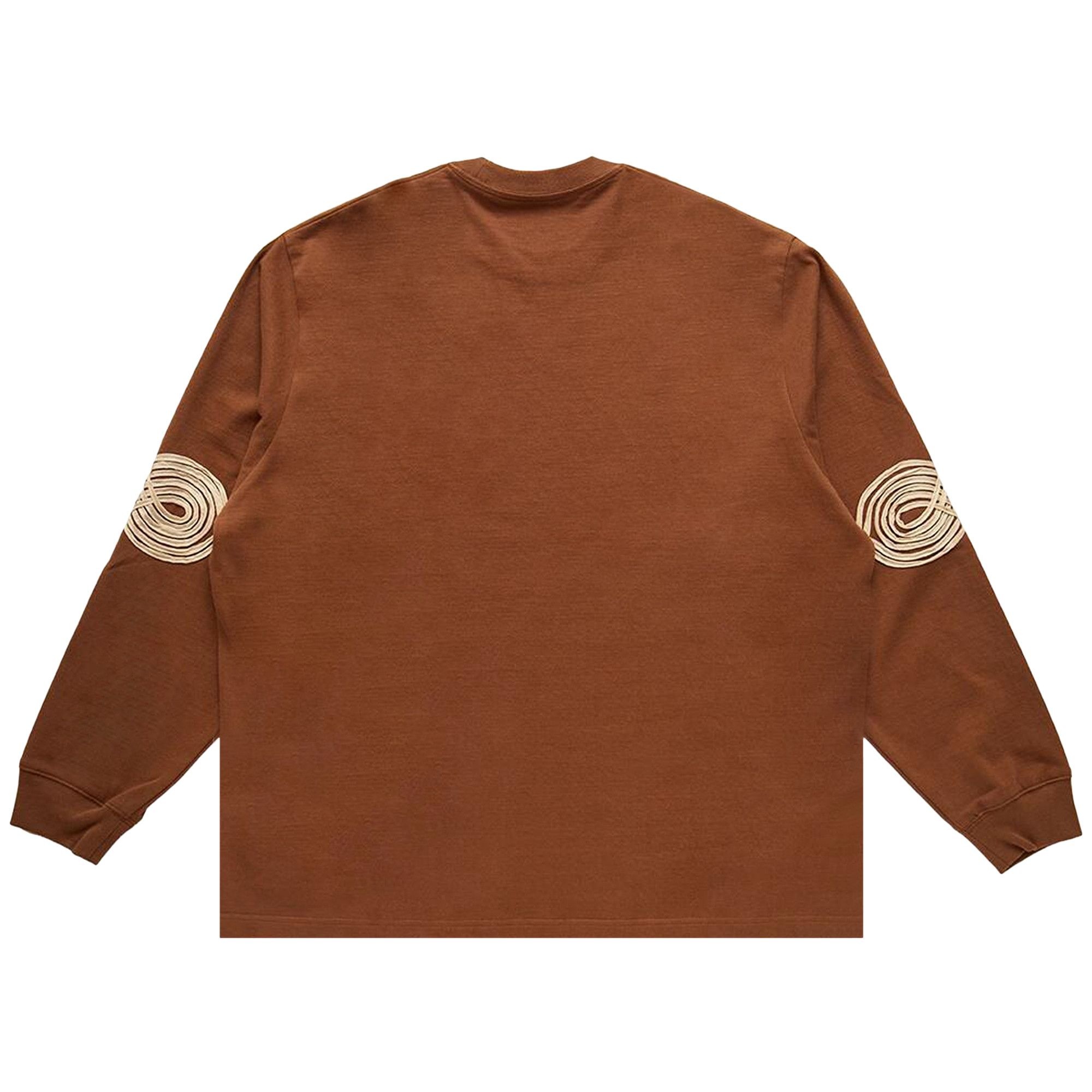 Song for the Mute Appliqué Crewneck Sweater 'Brown' - 2